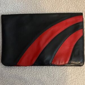Vintage Leather clutch - from Brazil - Jacaranda brand